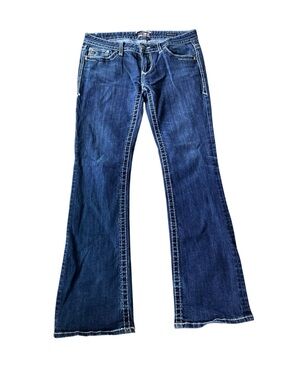 Be Rock Express Jeans Barely Boot Women’s Dark Wash Flare Jeans Size 12